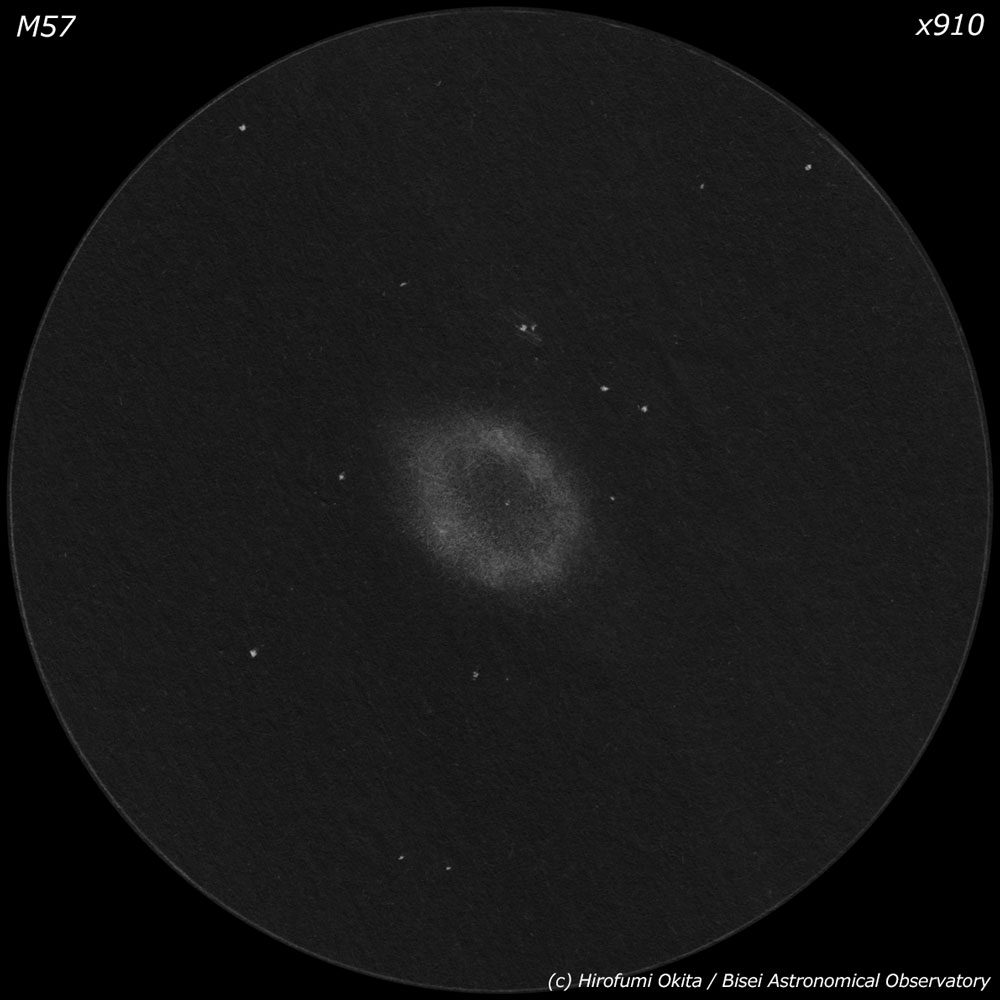 M57 リング状星雲 (NGC6720)のスケッチ