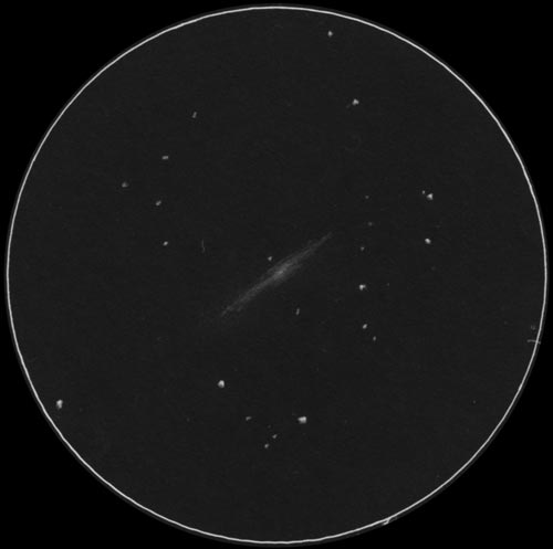 C38 (NGC4565)のスケッチ