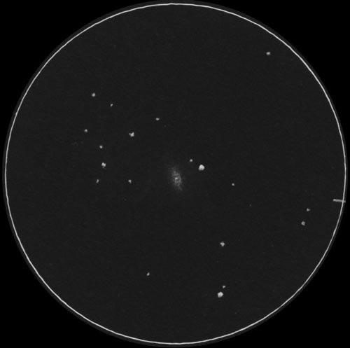 C6 キャッツアイ星雲 (NGC6543) のスケッチ