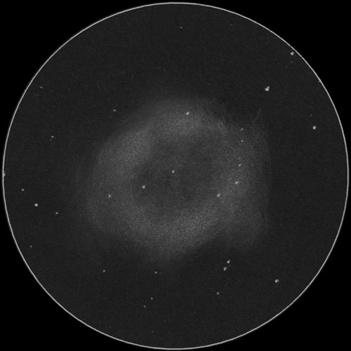 C63 (NGC7293) らせん状星雲のスケッチ