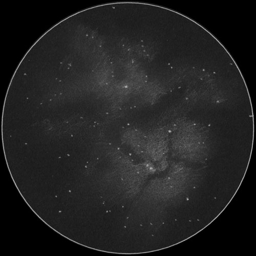 M20三裂星雲のスケッチ