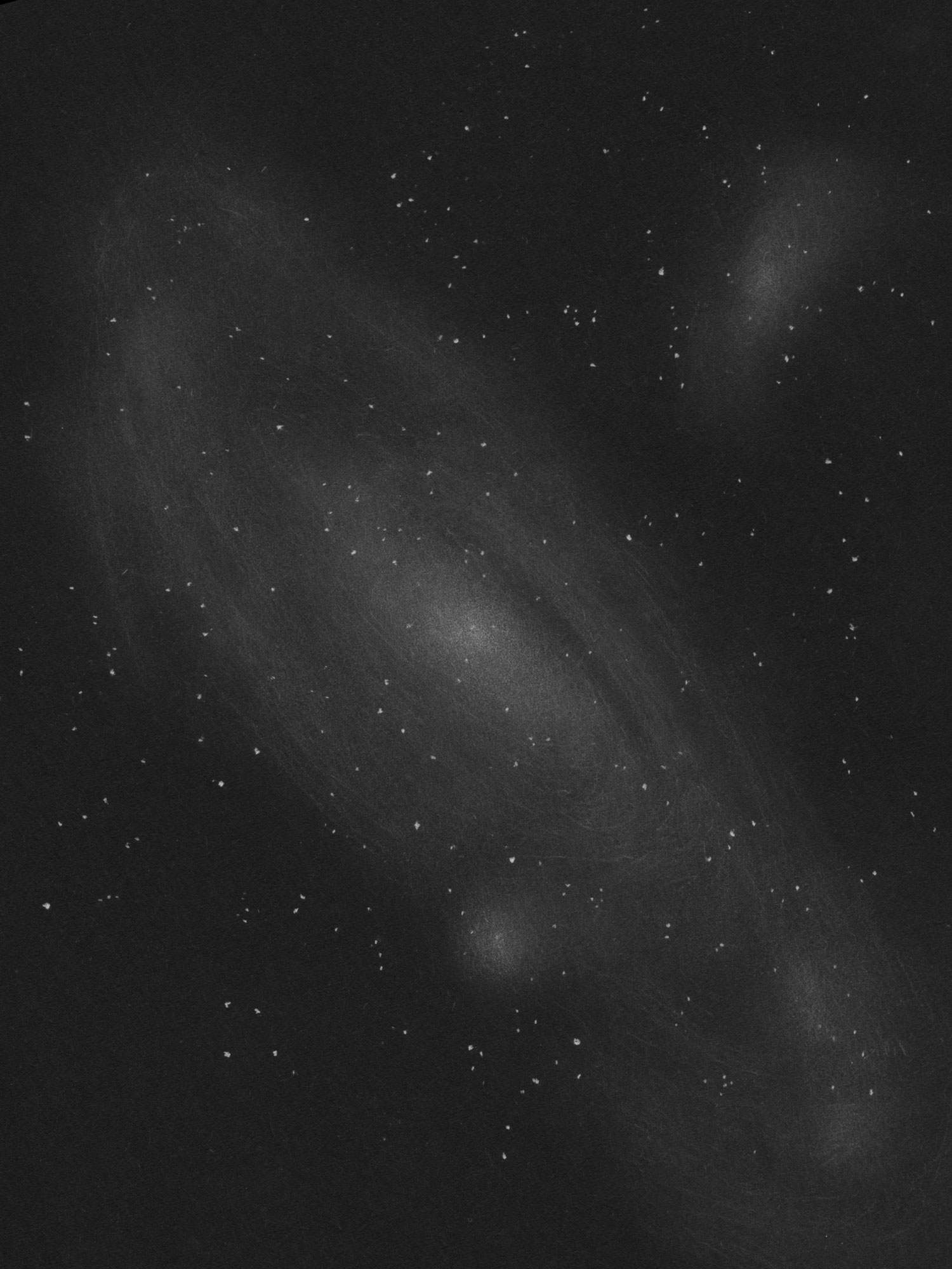 M31アンドロメダ銀河のスケッチ