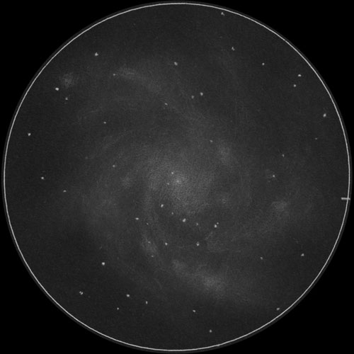 M33（NGC598)のスケッチ