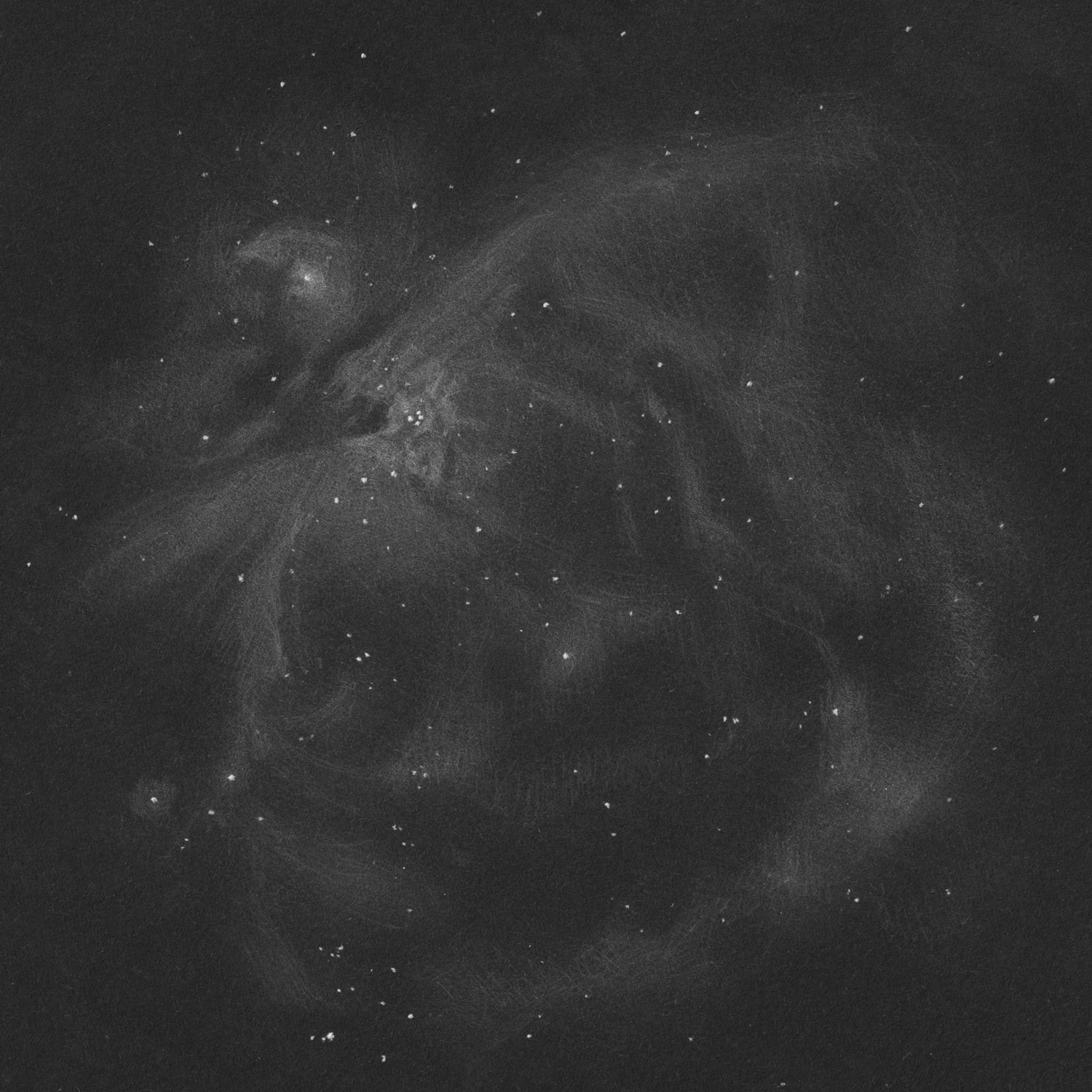 M42 オリオン大星雲 (NGC1976) のスケッチ