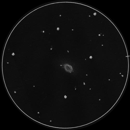M57 リング状星雲 (NGC6720) のスケッチ