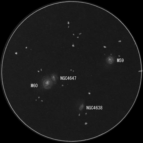 M59 (NGC4621)のスケッチ
