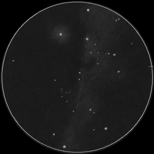 IC434馬頭星雲のスケッチ