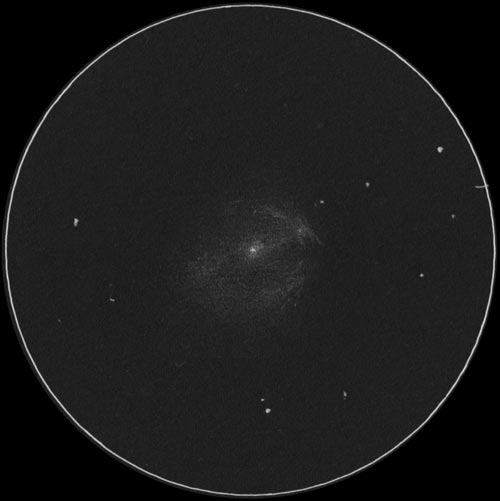NGC1300のスケッチ