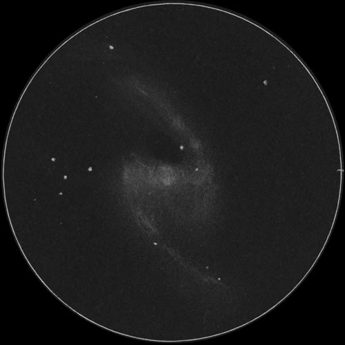 NGC1365のスケッチ