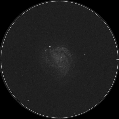 NGC3079のスケッチ