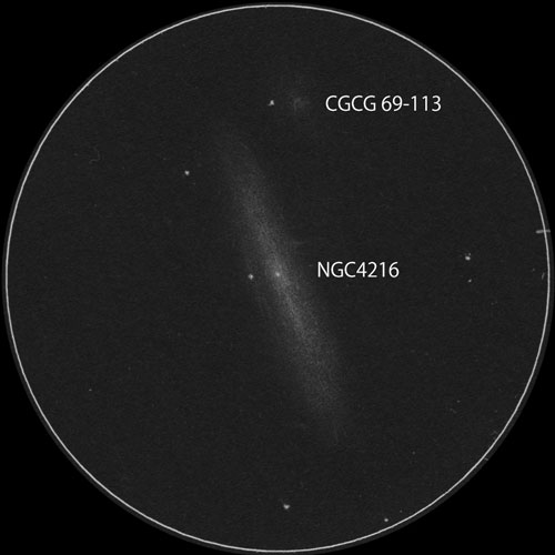 NGC4216のスケッチ