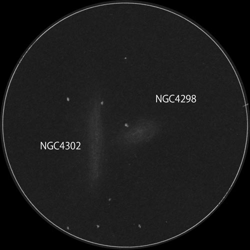 NGC4298, NGC4302のスケッチ