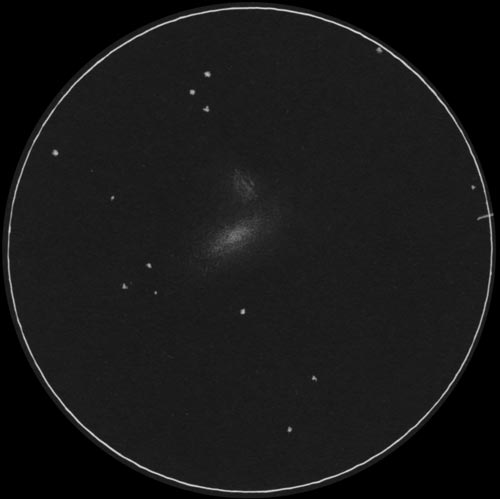 NGC4490まゆ銀河のスケッチ