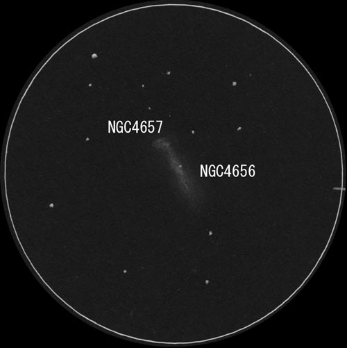 NGC4656ホッケースティックのスケッチのスケッチ