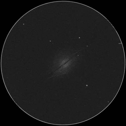 NGC5866 (M102)のスケッチ