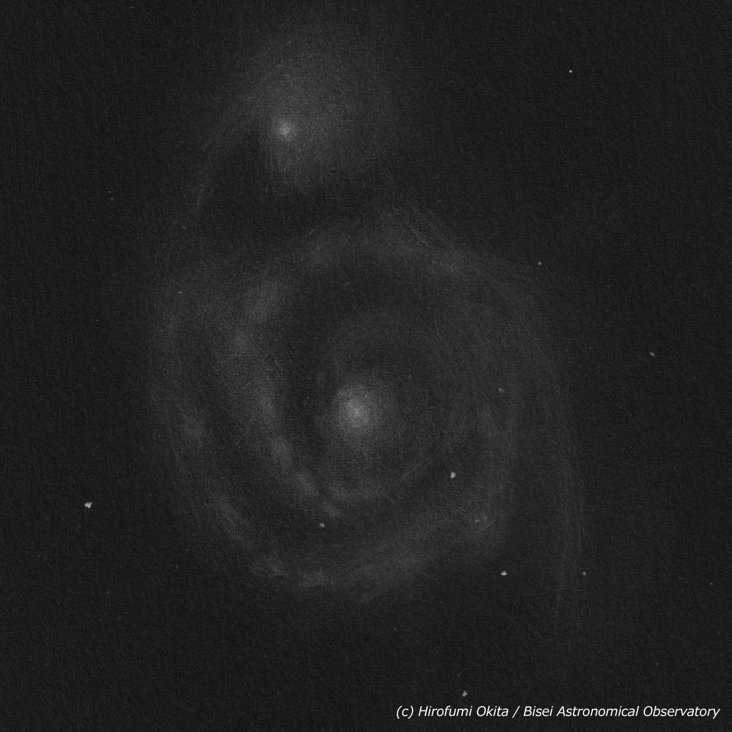 M51 子持ち銀河のスケッチ