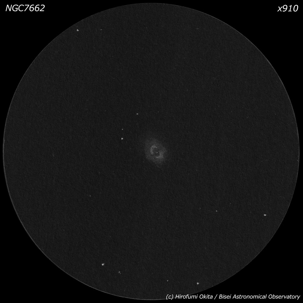 C22 青い雪だるま (NGC7662)のスケッチ