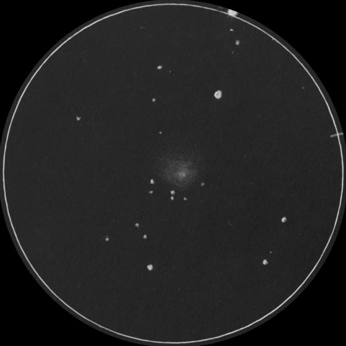 ルーリン彗星(C/2007 N3)のスケッチ