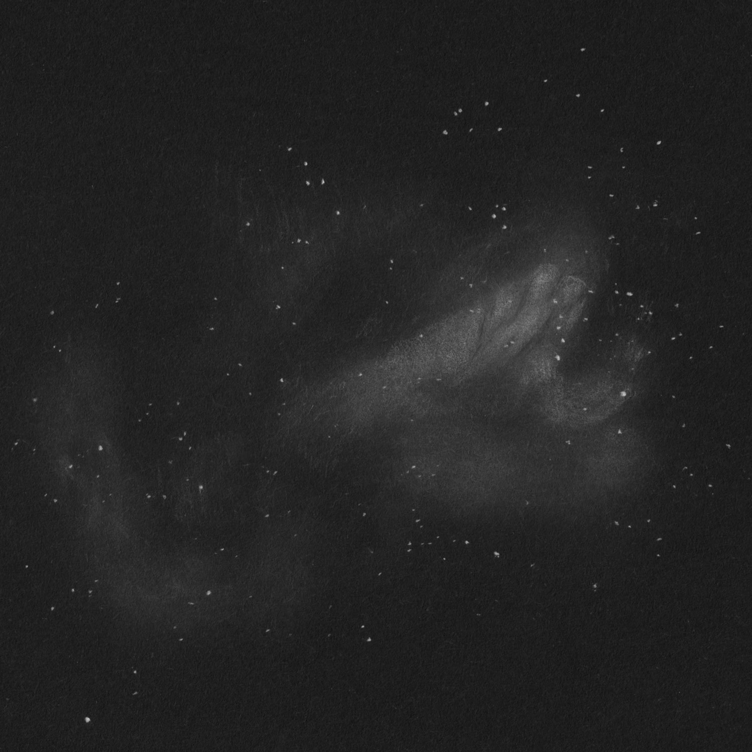 M17 オメガ星雲 (NGC6618)のスケッチ