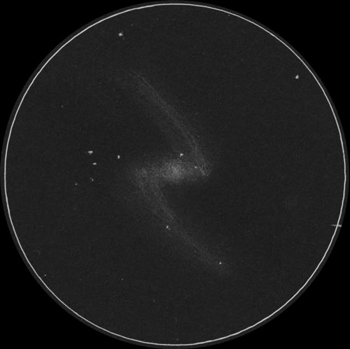 NGC1365のスケッチ