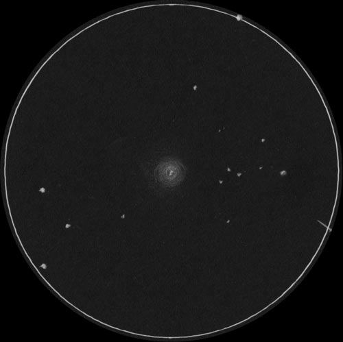 クレオパトラの瞳 (NGC1535)のスケッチ