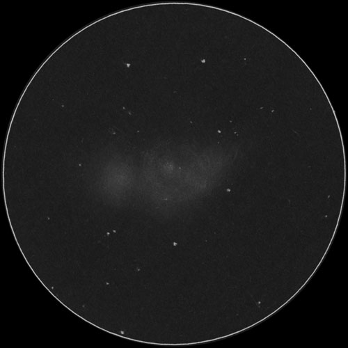 NGC2207, IC2163のスケッチ