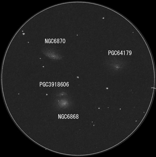 NGC6868のスケッチ