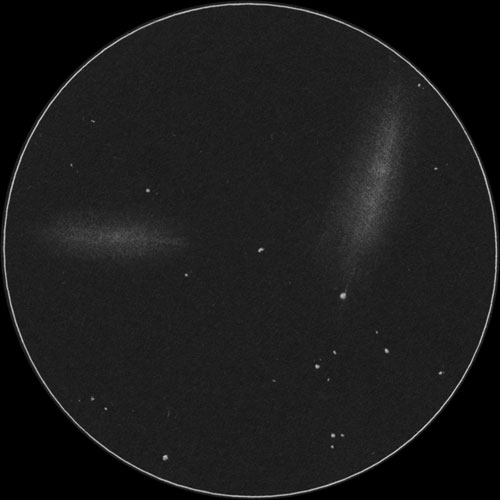 NGC7332, NGC7339のスケッチ
